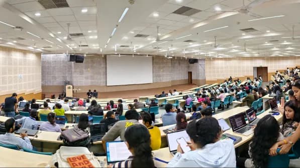 Participants building during the program